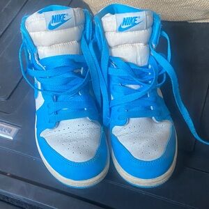 Air Jordan Kids Sneakers in Blue and White